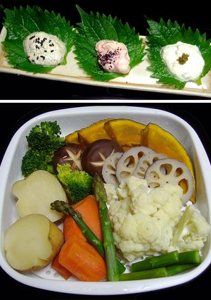 簡単レンジ☆温野菜＠トリプル旨ソース-レシピのメイン写真