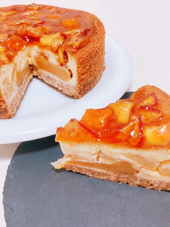 リンゴたっぷりチーズケーキ-レシピのメイン写真