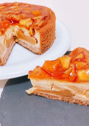 リンゴたっぷりチーズケーキ-レシピのメイン写真