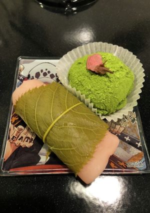 さくら餅と抹茶きなこ餅(うぐいす餅風)-レシピのメイン写真