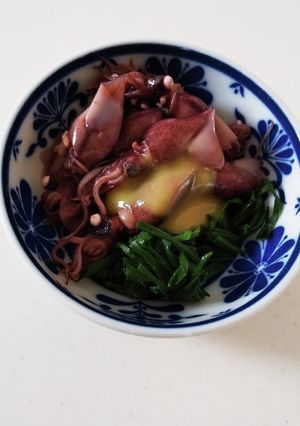 あさつきとほたるいかの酢味噌あえ-レシピのメイン写真