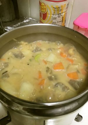 保温鍋を利用して美味しいもつ煮込み-レシピのメイン写真