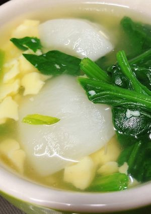 胃腸に優しいカブと卵豆腐のスープ-レシピのメイン写真