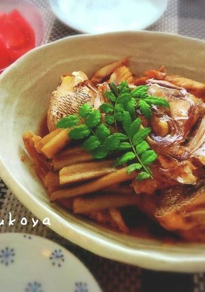 コクうま♪鯛のあら炊き-レシピのメイン写真