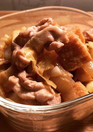 豚肉と厚揚げの味噌炒め-レシピのメイン写真
