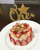 ☆ヨーグルトで1歳バースデーケーキ☆