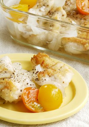 簡単♪揚げ鶏胸肉の甘酢漬け（ピクルス風）-レシピのメイン写真