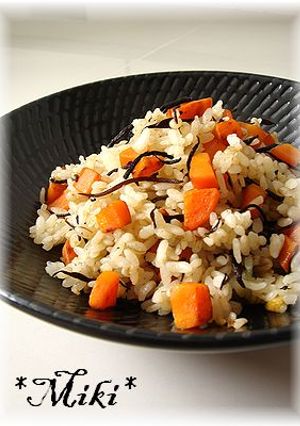 人参とひじきの潮風ご飯。-レシピのメイン写真