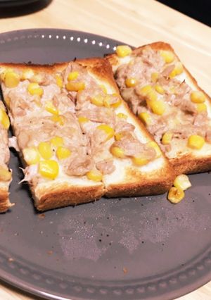 ズボラ母ちゃん★簡単ツナコーントースト-レシピのメイン写真