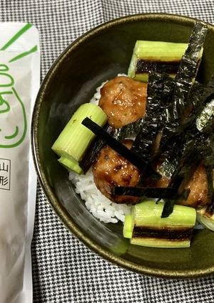 ちょいまんま無洗米雪若丸de鶏つくね丼-レシピのメイン写真