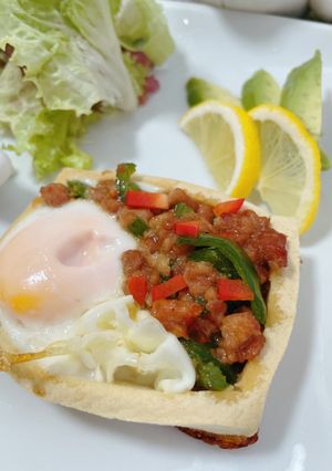 コウヤdeガパオ丼風-レシピのメイン写真