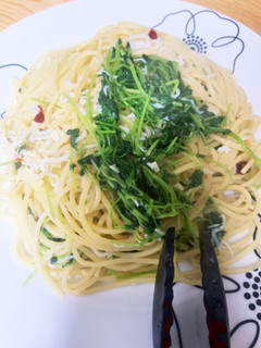 簡単!豆苗としらすのパスタ☆-レシピのメイン写真