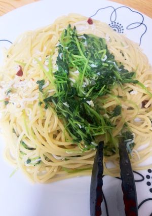 簡単！豆苗としらすのパスタ☆-レシピのメイン写真