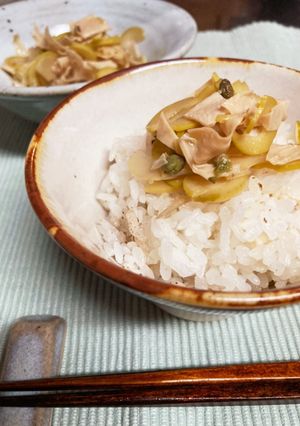 ハチク(破竹)と湯葉の佃煮-レシピのメイン写真