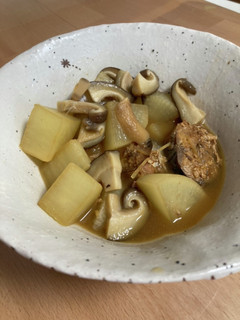 大根とさば味噌缶の煮物-レシピのメイン写真