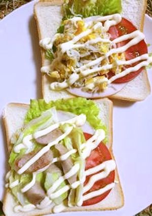 バランスサンドの朝食-レシピのメイン写真