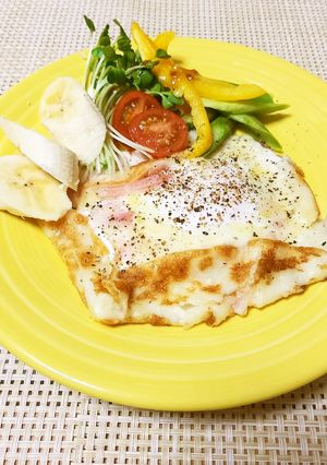 簡単ランチに！ベーコンと卵のガレット-レシピのメイン写真