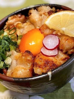 麺つゆで和風に!グリルチキン丼-レシピのメイン写真