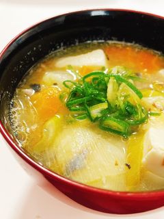 サバ水煮缶で♡栄養満点お味噌汁-レシピのメイン写真