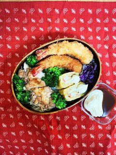 エビフライと鶏照り焼き弁当-レシピのメイン写真