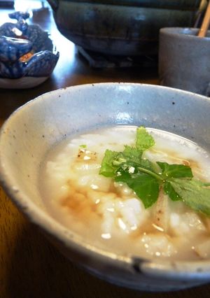 鰹出汁たっぷり♪山芋と押し麦のおかゆ-レシピのメイン写真
