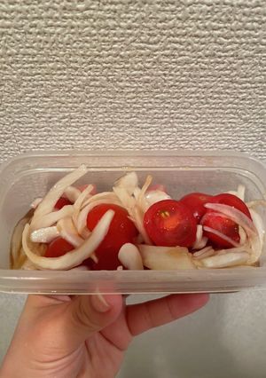 作り置き　新玉ねぎトマトのポン酢和え-レシピのメイン写真
