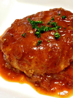 ジューシー旨!トマト煮込みハンバーグ-レシピのメイン写真