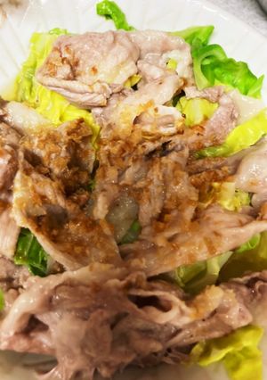 レンジで簡単豚こまとキャベツのおかず-レシピのメイン写真