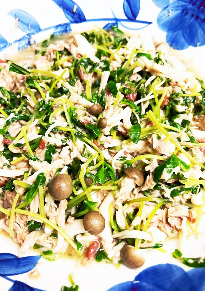 豆苗とエノキのツナの梅和え-レシピのメイン写真