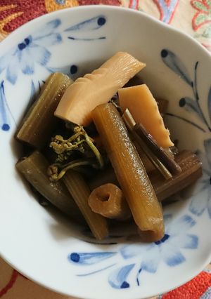ふきとわらびと筍の煮物☆春の煮物☆香り-レシピのメイン写真