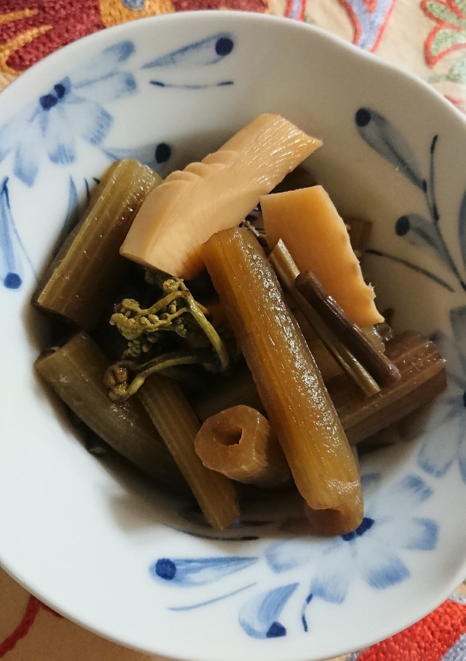 ふきとわらびと筍の煮物☆春の煮物☆香り-レシピのメイン写真