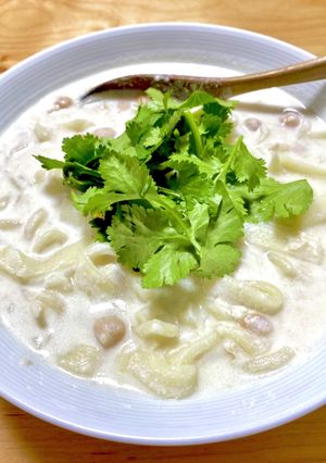 ヨーグルト消費に！15分でアラブ風うどん-レシピのメイン写真
