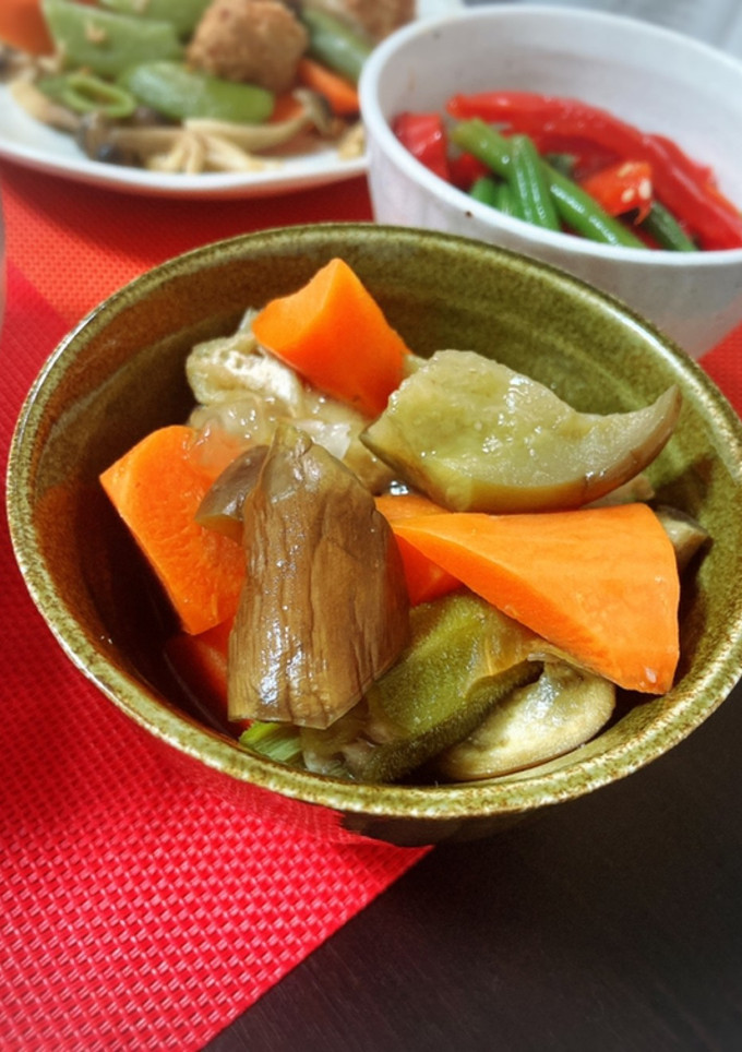 茄子とオクラの柚子胡椒白だし煮-レシピのメイン写真