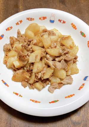 超簡単！長芋と豚の炒め物-レシピのメイン写真