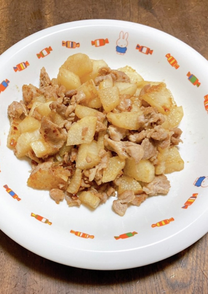 超簡単！長芋と豚の炒め物-レシピのメイン写真
