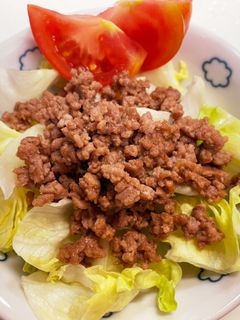 そぼろのレタスサラダ-レシピのメイン写真
