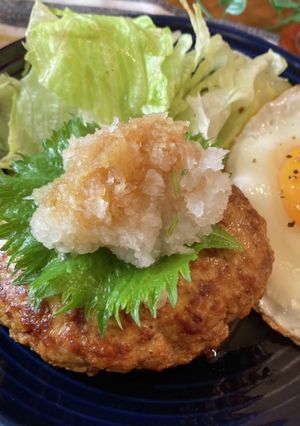 簡単ふわふわ♡おろしそ豆腐ハンバーグ-レシピのメイン写真