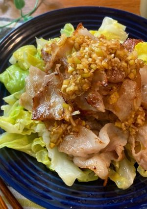 カリカリ豚バラキャベツの香味だれ-レシピのメイン写真