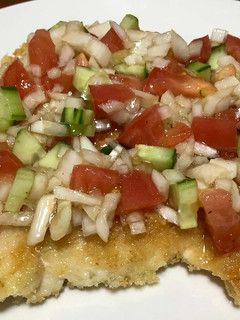 揚げ物に!新玉ねぎとトマトのソース♪-レシピのメイン写真