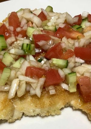 揚げ物に！新玉ねぎとトマトのソース♪-レシピのメイン写真