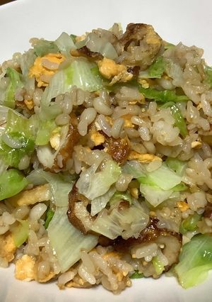 5分で完成！ちくわとレタスの炒飯♬-レシピのメイン写真