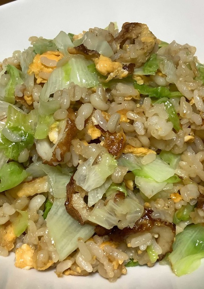 5分で完成！ちくわとレタスの炒飯♬-レシピのメイン写真