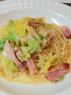 たっぷり春キャベツとベーコンのパスタ-レシピのメイン写真