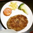 塩こしょうのシンプルハンバーグ