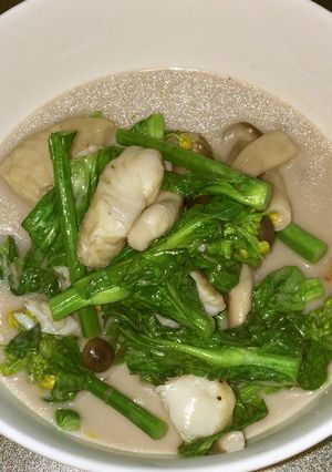 白身魚と菜の花のココナッツミルク煮-レシピのメイン写真