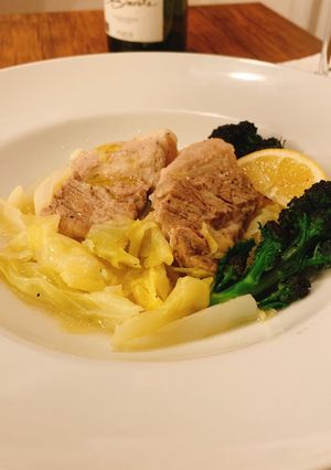 ビストロ風春キャベツのポークレモン煮-レシピのメイン写真