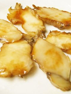 鮑もどき マイタケの根元のバター醤油炒め-レシピのメイン写真