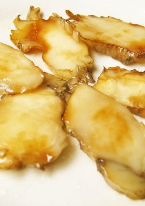鮑もどき マイタケの根元のバター醤油炒め-レシピのメイン写真