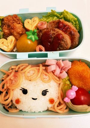 女の子　キャラ弁　簡単-レシピのメイン写真