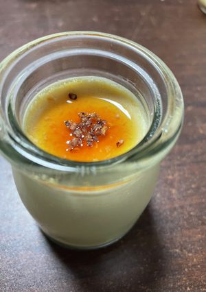 そば茶プリン　そば茶シロップ添え-レシピのメイン写真
